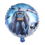 18" Round Blue Batman Themed Foil Balloon (Unpacked)