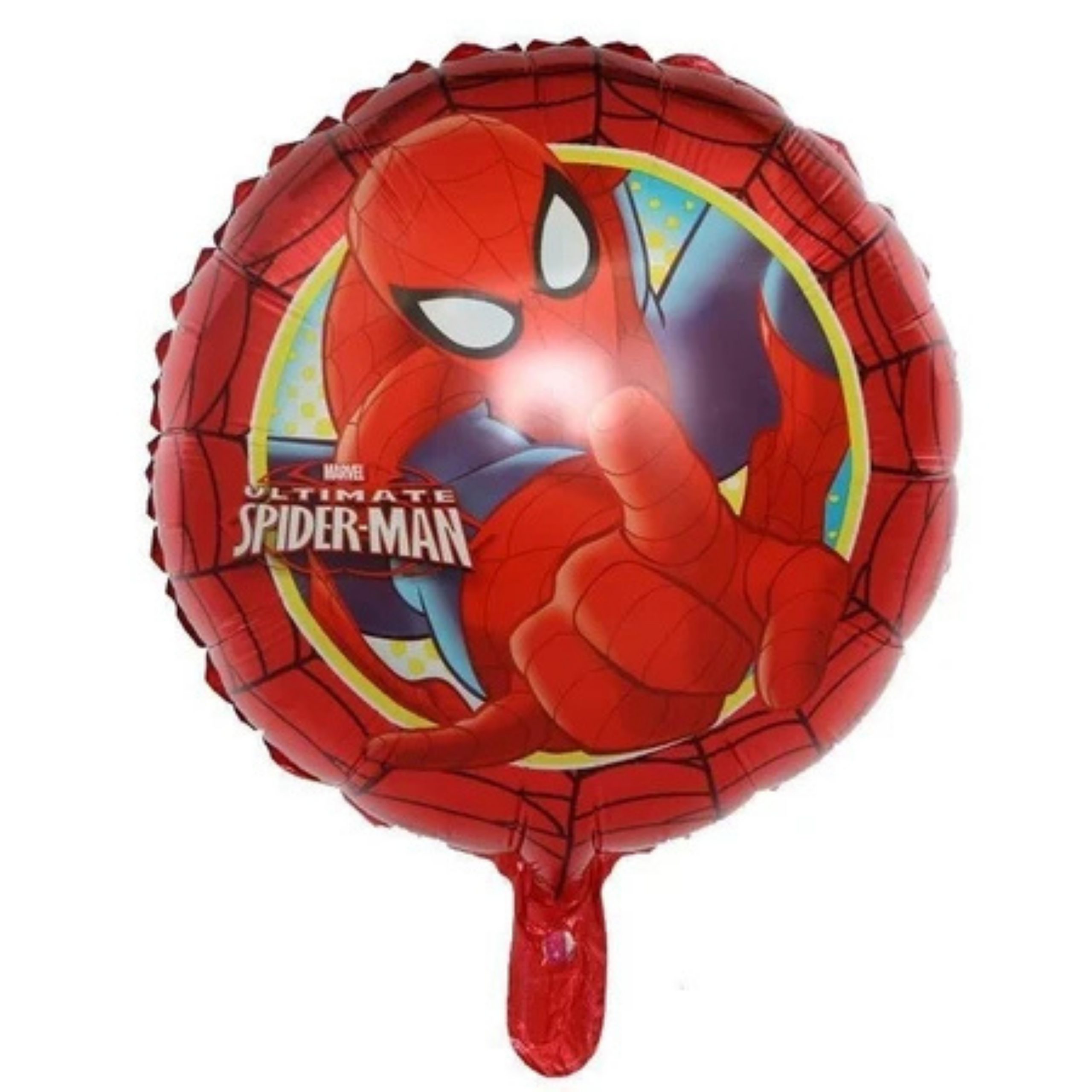 176-scaled-1.jpg 18" Round Spiderman Themed Foil Balloon (Unpacked) - Image 1