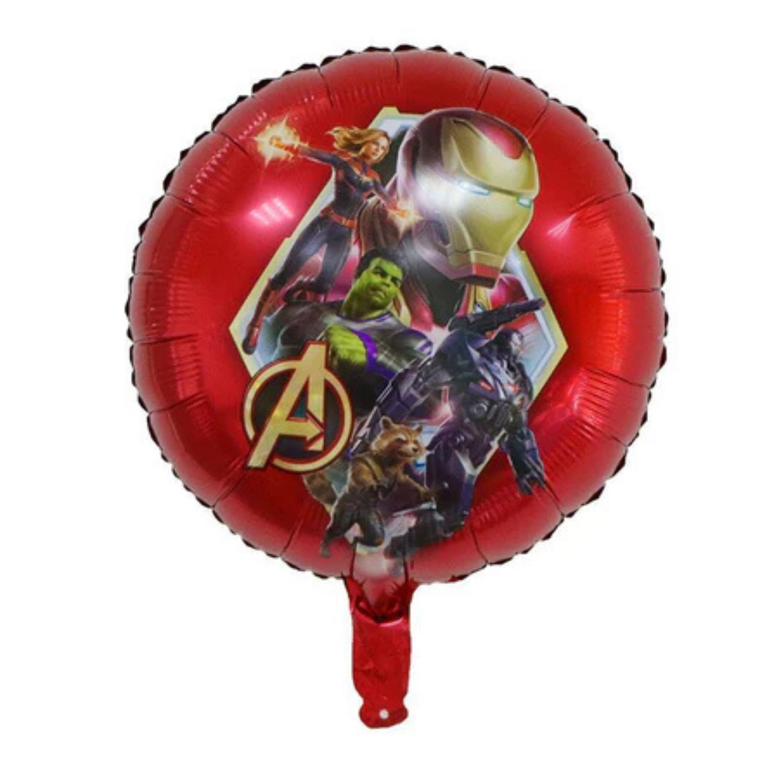 183-scaled-1.jpg 18-inch Round Red Marvel Avengers Foil Balloon (Unpacked) - Image 1