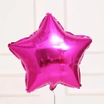 18" Dark Pink Star Shape Metallic Foil Balloon (Unpacked)
