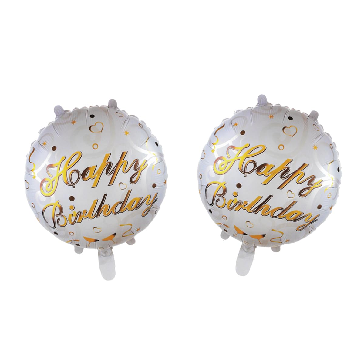 51uXT0sw-0L._SL1200_.jpg 18" Round Happy Birthday Foil Balloons (Unpacked) - Image 1