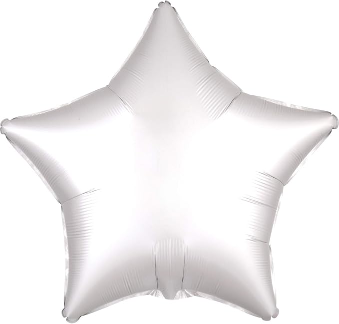 612KrKBO88L._AC_SX679_.jpg 18" Silver Star Shape Metallic Foil Balloon (Unpacked) - Image 1