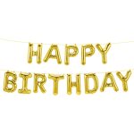 Happy Birthday Golden Foil Balloon