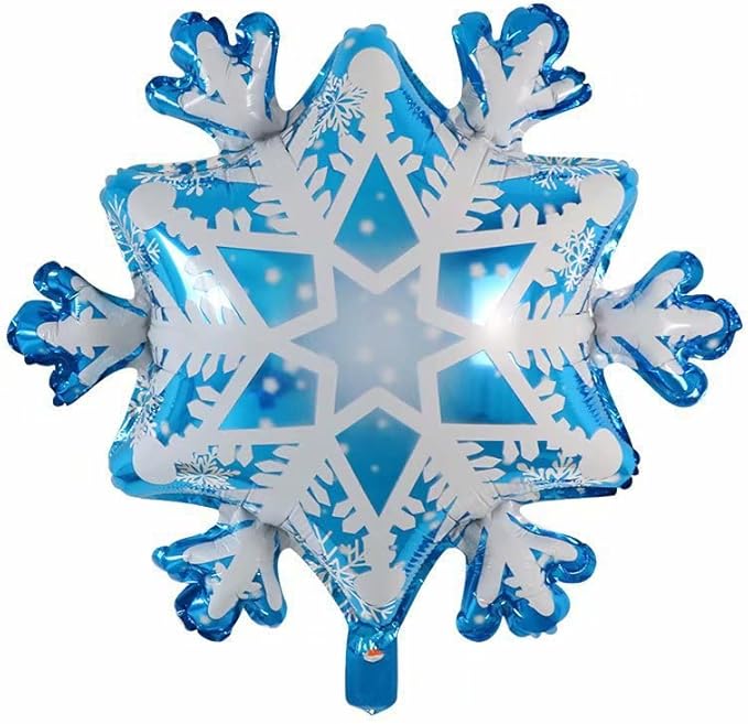 61PFvxx3FYL._AC_SX679_.jpg Snowflake Ice Snow Frozen Theme Foil Balloon (Unpacked) - Image 1