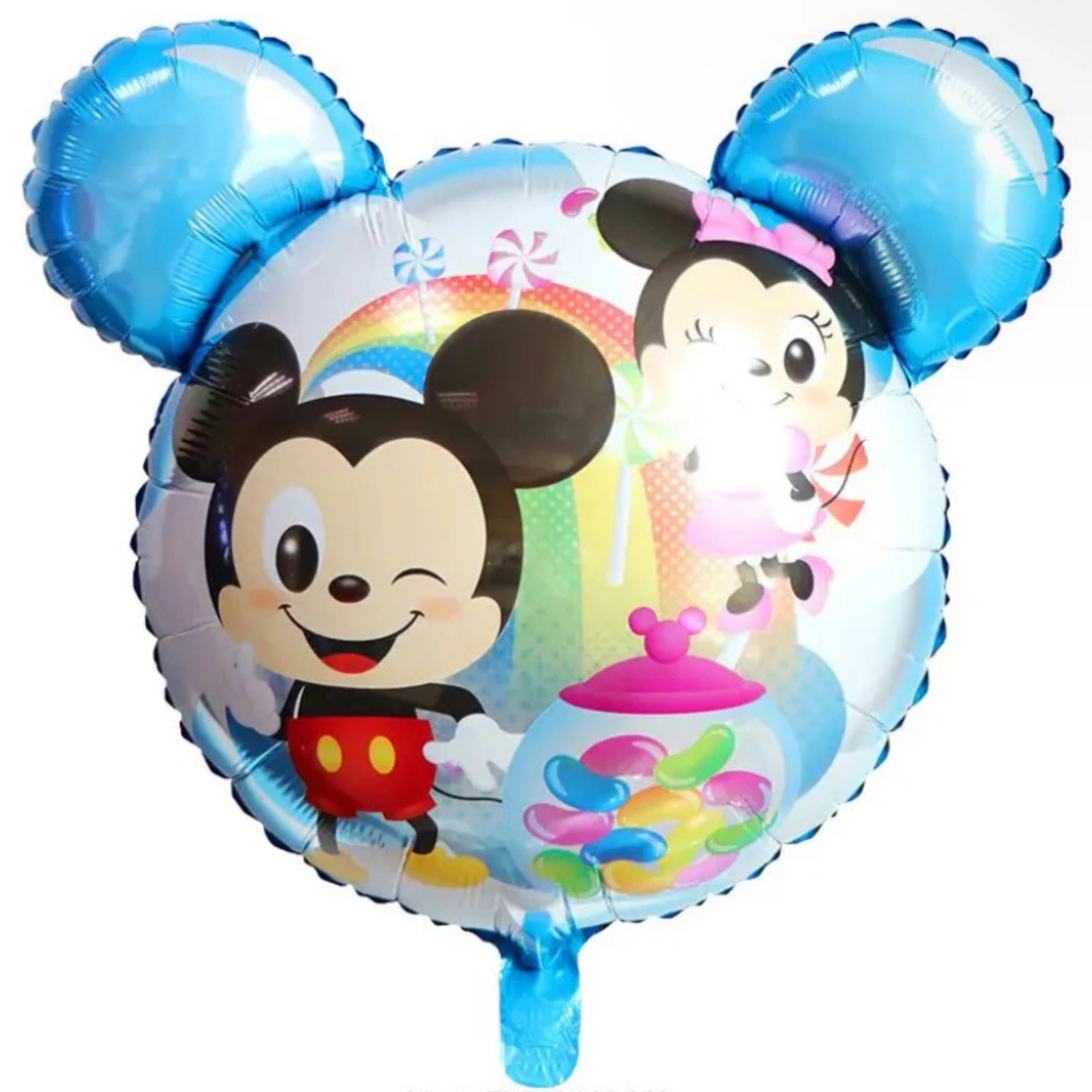 80-scaled-1.jpg 18" Round Blue Micky And Minnie Mouse Foil Balloon (Unpacked) - Image 1