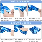 Happy Birthday Blue Foil Balloon - Image 5