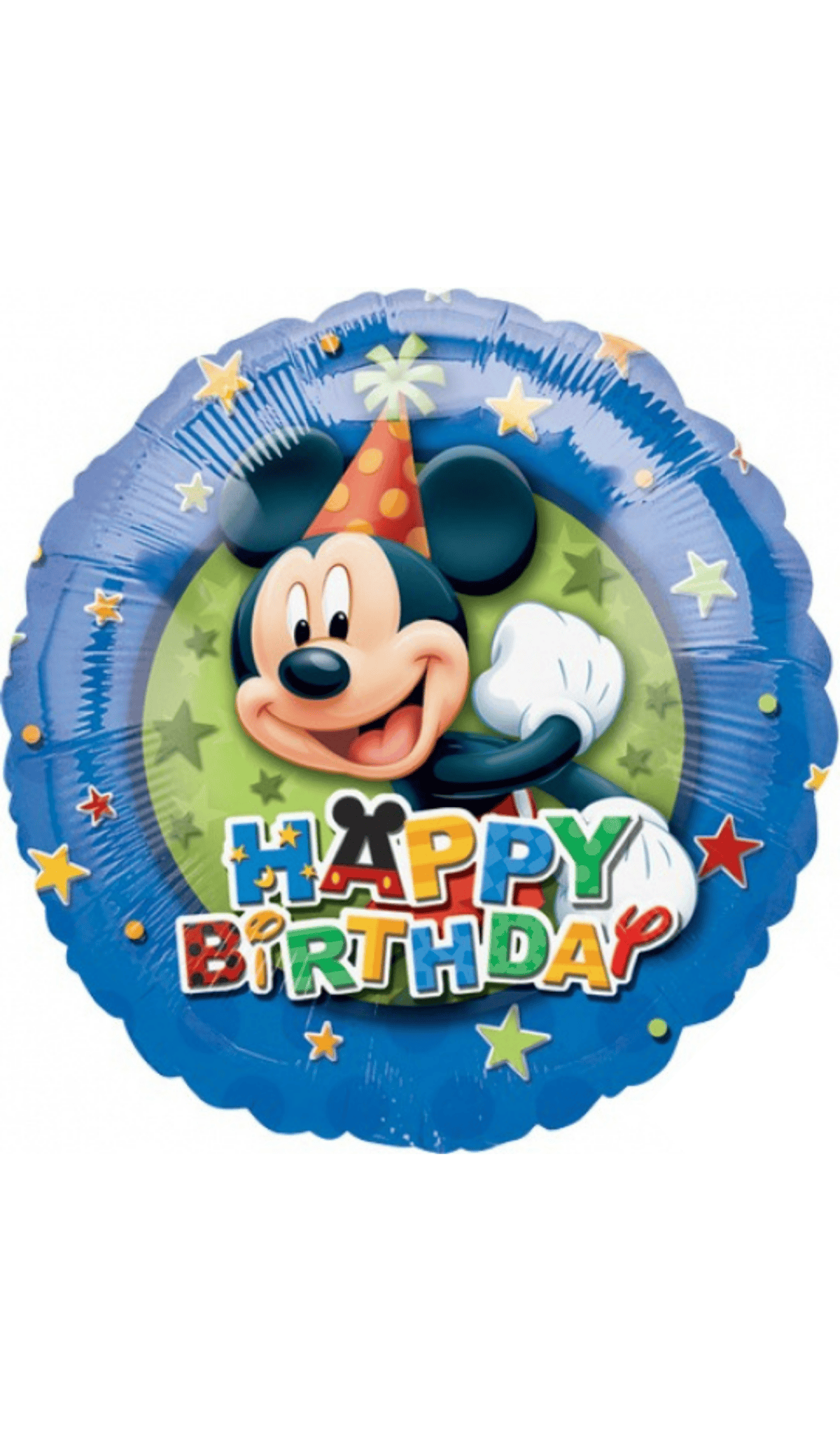 92.png 18" Disney Mickey Mouse Happy Birthday Foil Balloon (Unpacked) - Image 1