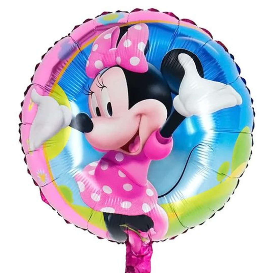 96.jpg 18" Round Minnie Mouse Foil Balloon (Unpacked) - Image 1