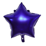18" Navy Blue Star Shape Metallic Foil Balloon (Unpacked)