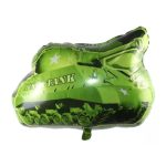 Army Tank Green Birthday Foil Balloon For Kids (Unpacked)