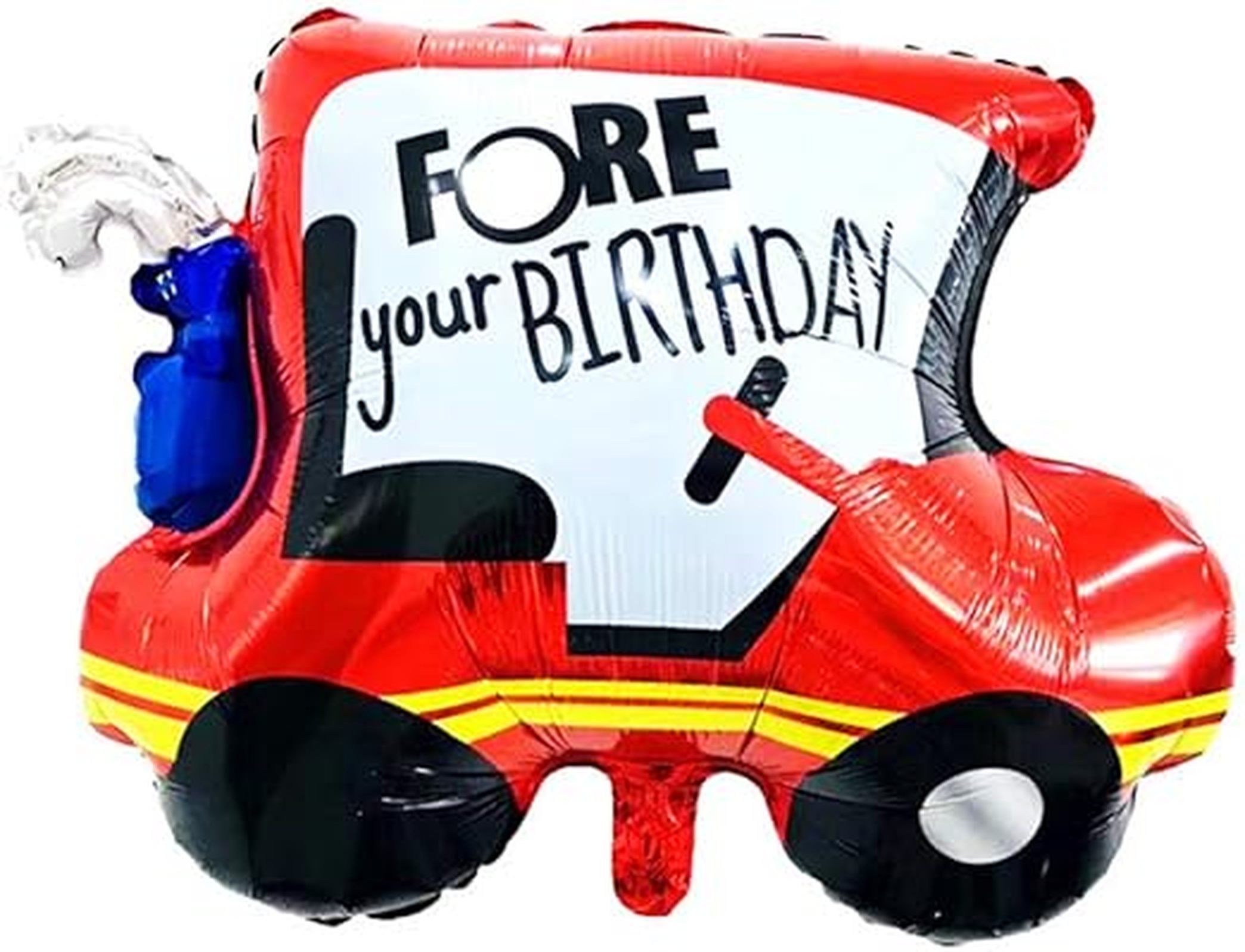 HR_204 For Your Birthday Red Bus Foil Balloon (Unpacked) - Image 1