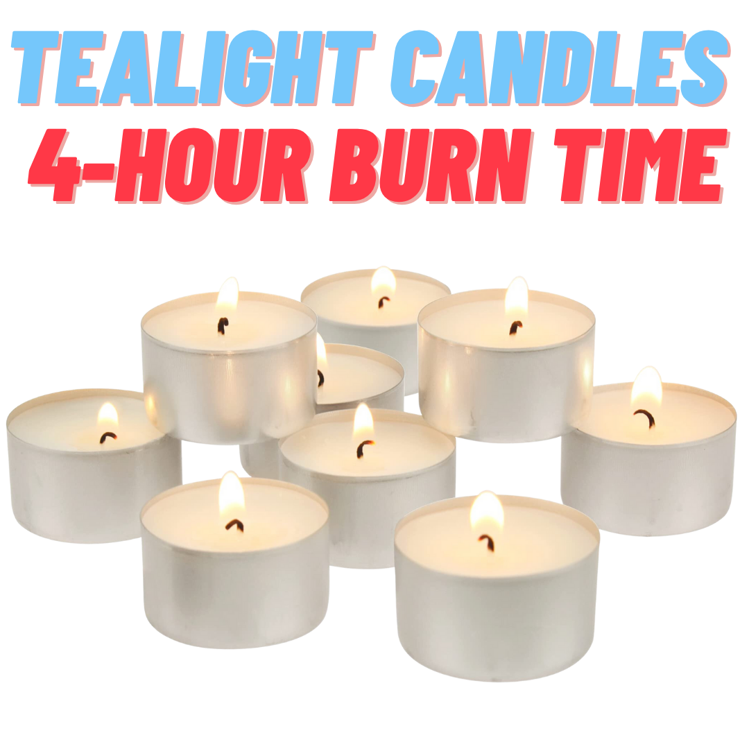 Super-Bargain-Megastore-1.png 4-Hour Burn Time Tealight Candles - Image 1