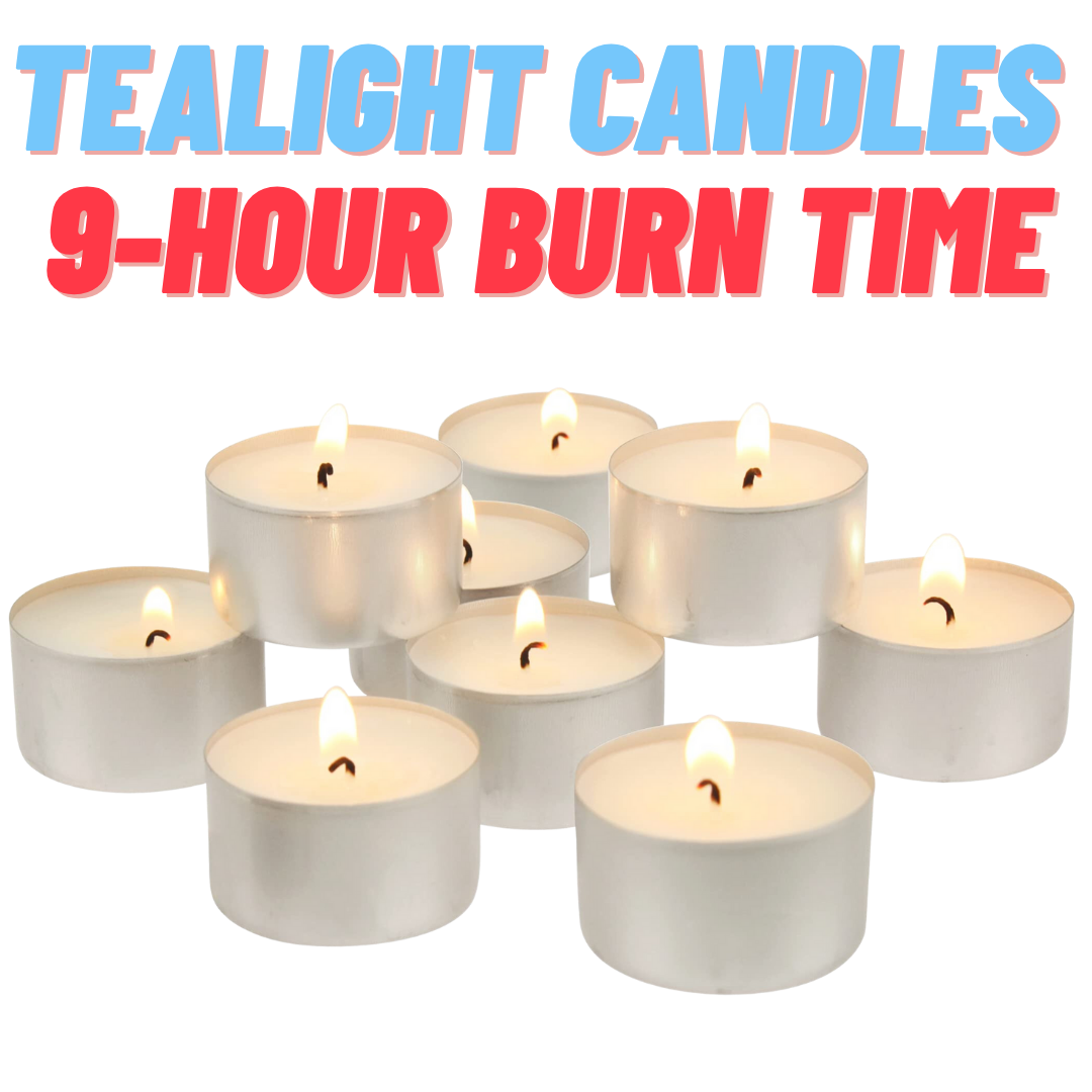 Super-Bargain-Megastore.png 9-Hours Burning Time Tealight Candles - Image 1