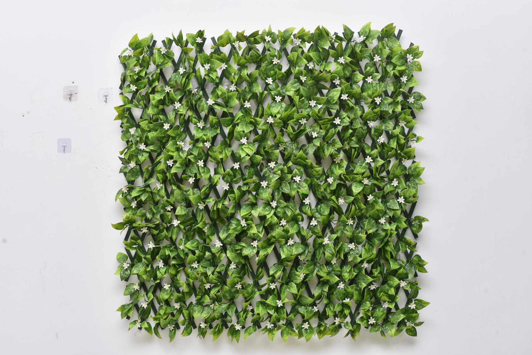 WhatsApp-Image-2026-02-20-at-4.43.46-AM.jpeg Vibrant Green Trellis With White Flowers (120cm x 270cm) - Image 1