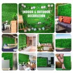 Lush White-Tipped Greenery Panel (50cm x 50cm) - Image 9