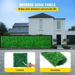 Lush White-Tipped Greenery Panel (50cm x 50cm) - Image 4