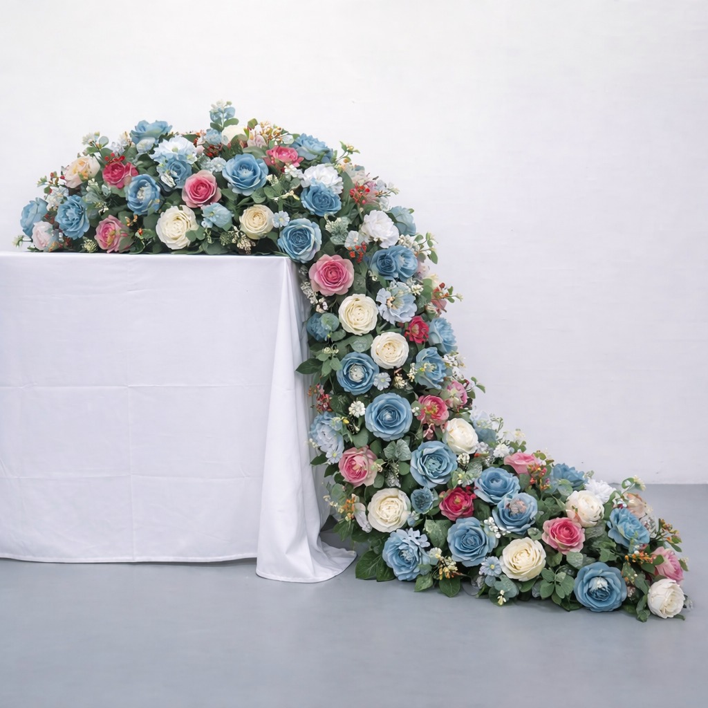WhatsApp Image 2026-03-25 at 9.43.57 PM Artificial Multicolor Rose Flower Table Runner 43cm×100cm - Image 1
