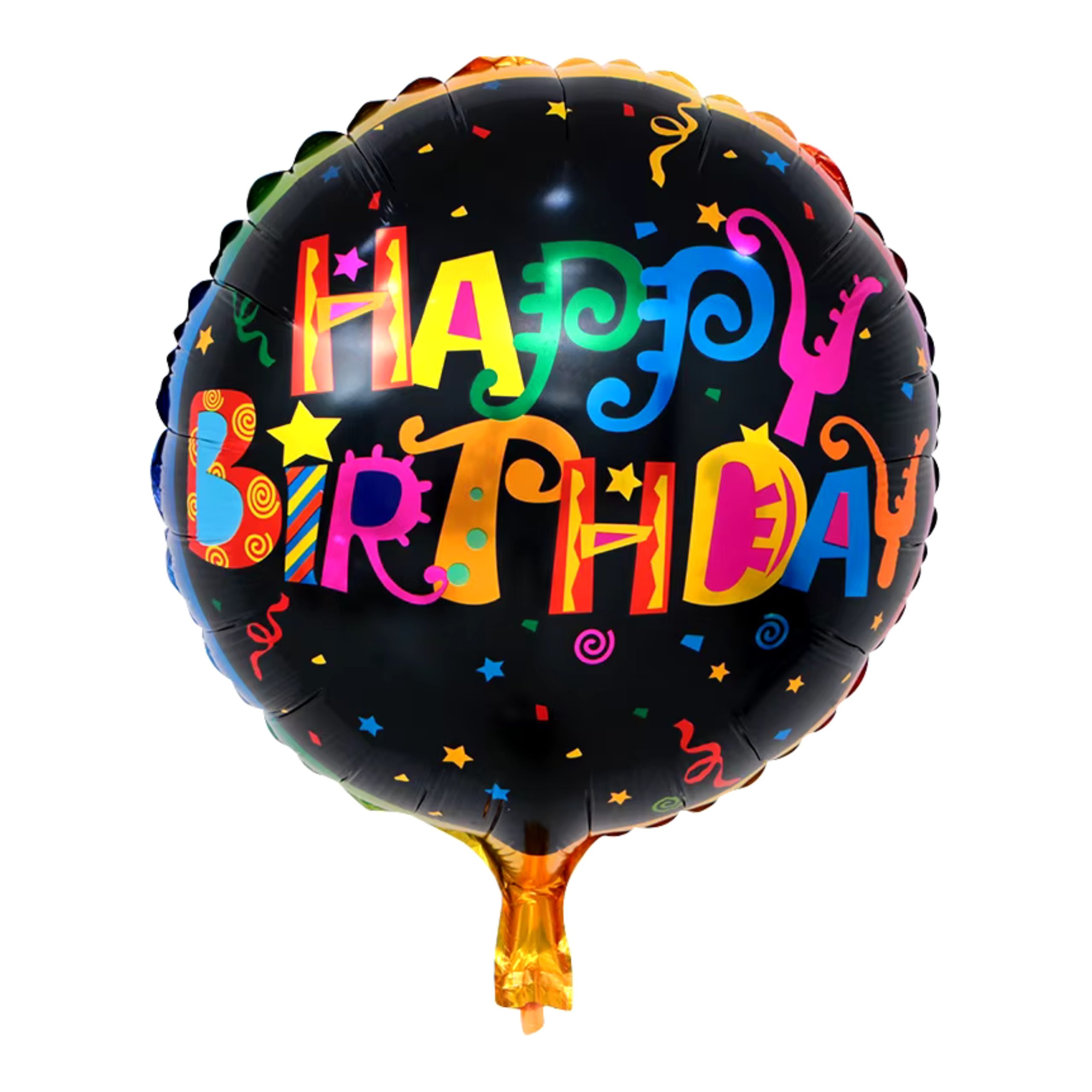 e-3-scaled-1.jpg 18-inch Round "Happy Birthday" Foil Balloon (Unpacked) - Image 1