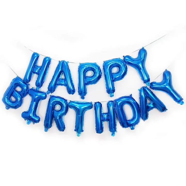 fd414101c87e8cea6dea5f4ee80b0c1b.jpg_720x720q80.jpg_.webp Happy Birthday Blue Foil Balloon - Image 1