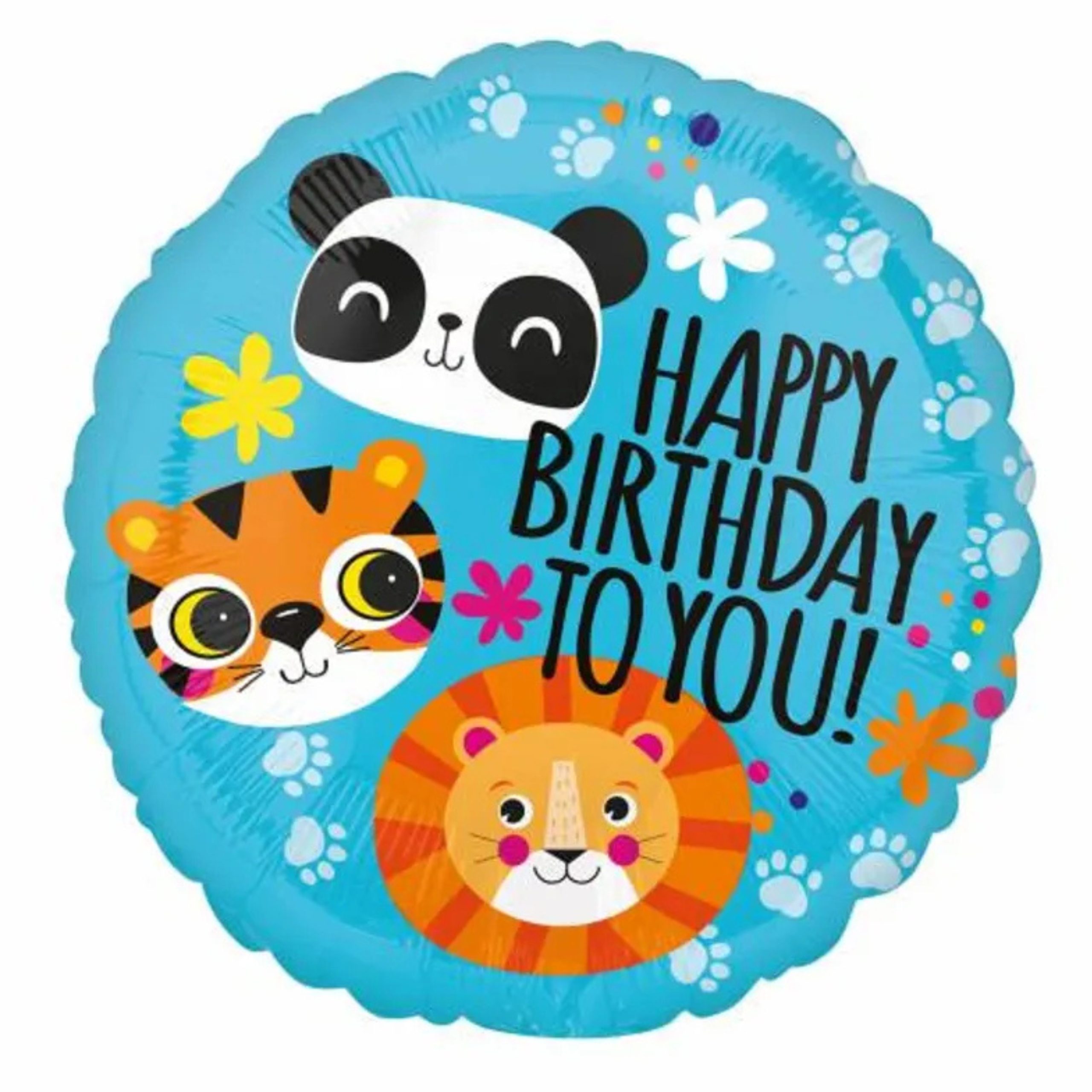 h-2-scaled-1.jpg 18" Animal Theme "Happy Birthday To You!" Foil Balloon (Unpacked) - Image 1