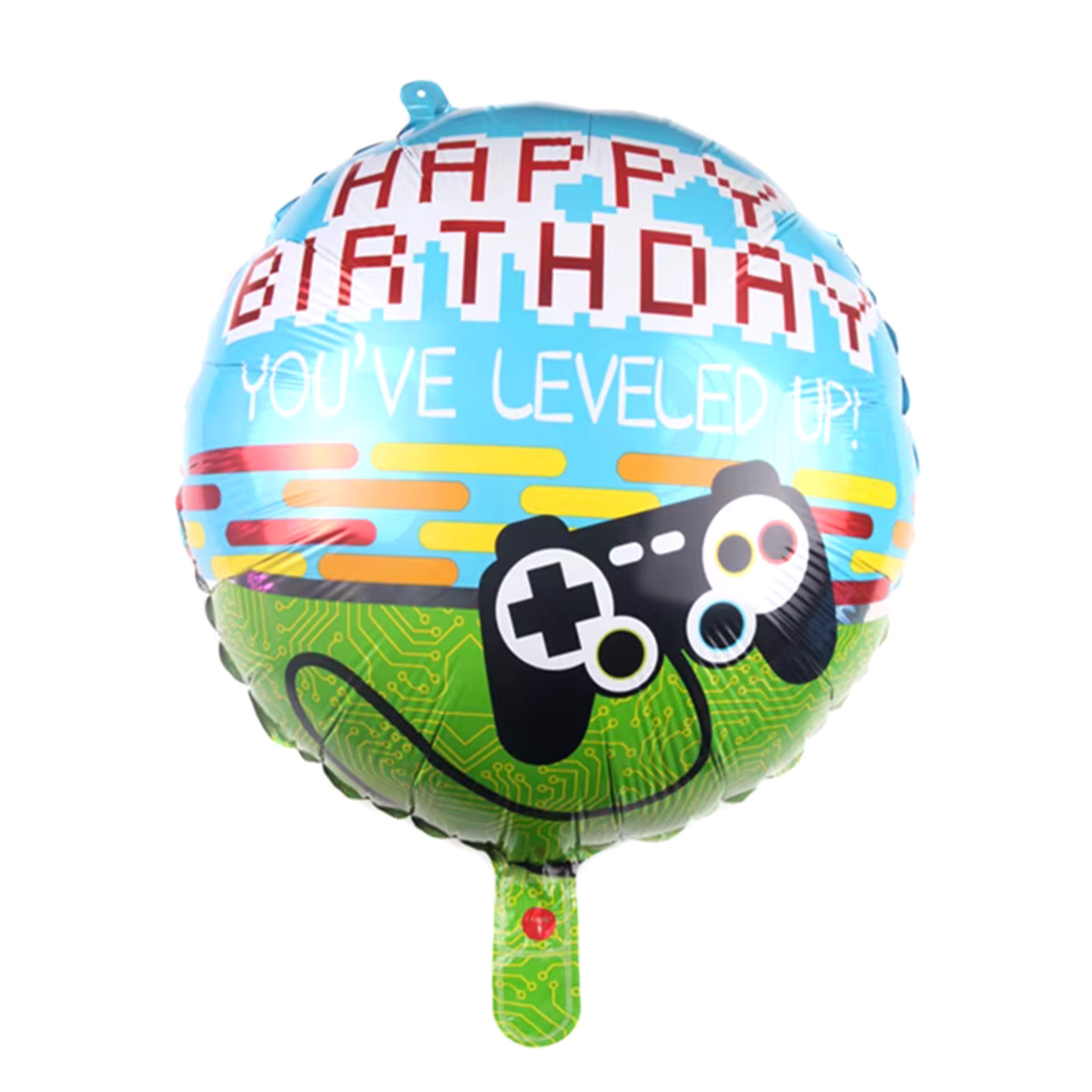 i-5-scaled-1.jpg 18" Gamer Themed Birthday Foil Balloon (Unpacked) - Image 1