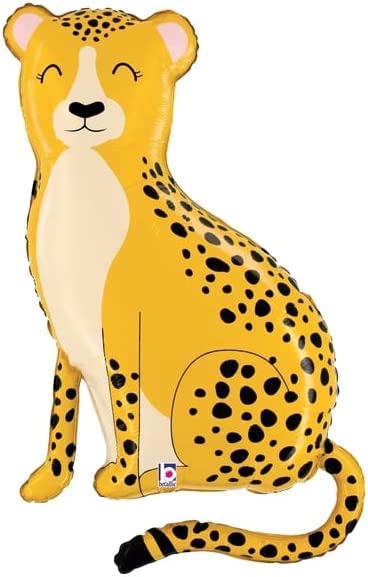 Version 1.0.0 Leopard Foil Balloon 66*97cm (Unpacked) - Image 1