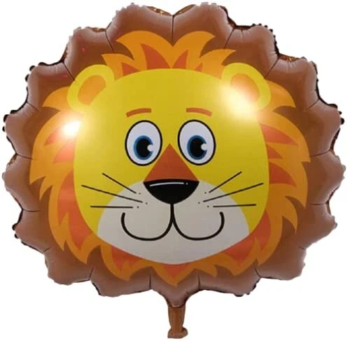 s-l960.webp Medium Lion Head Foil Balloon 55*55cm (Unpacked) - Image 1