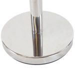 Stainless Steel Queue Barrier Post with Red Belt 2m - Image 4