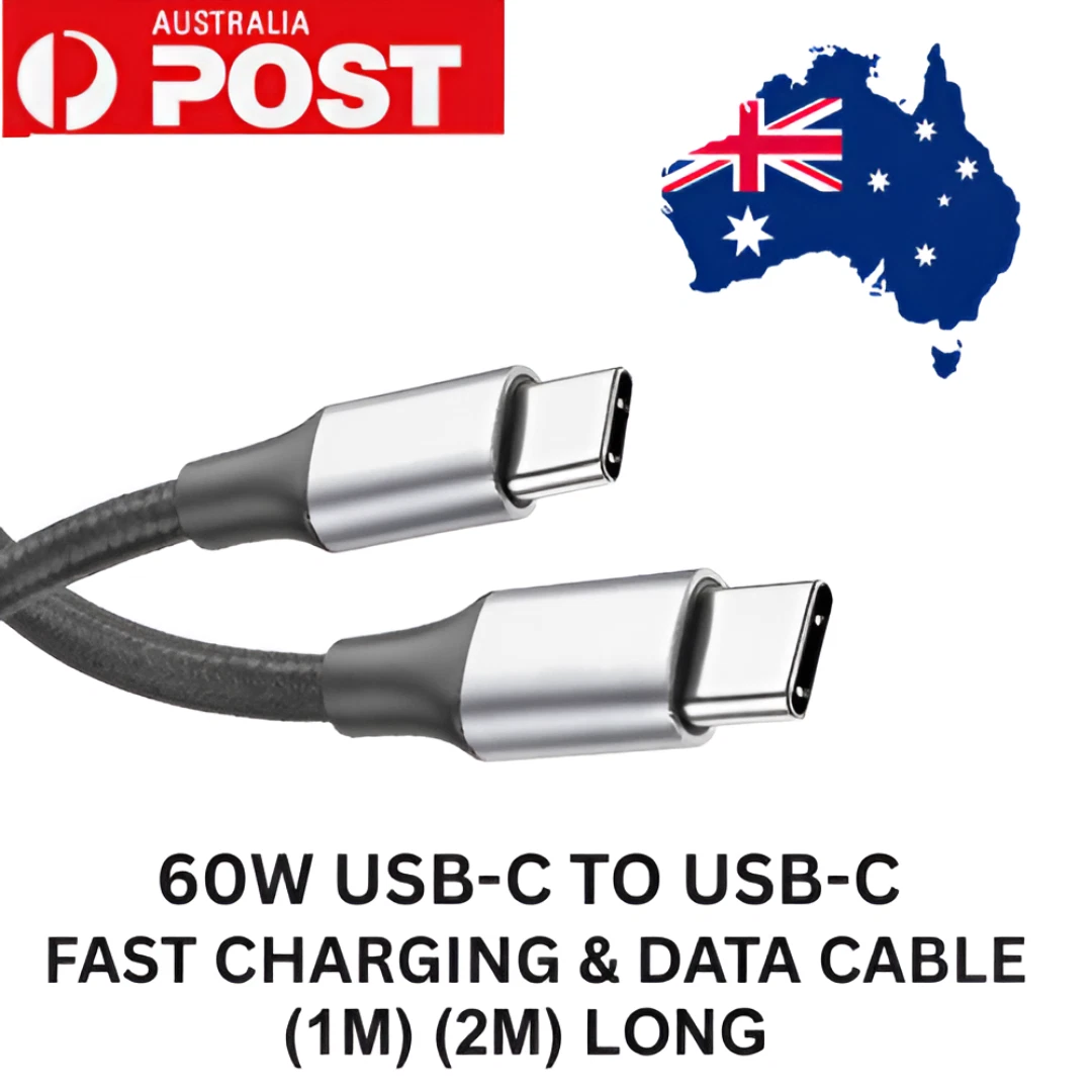 PD 60W USB Type C to Type C Fast Charging and Data Cable PD 60W USB Type C to Type C Fast Charging and Data Cable